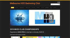 Desktop Screenshot of melbourneh2oswimmingclub.com